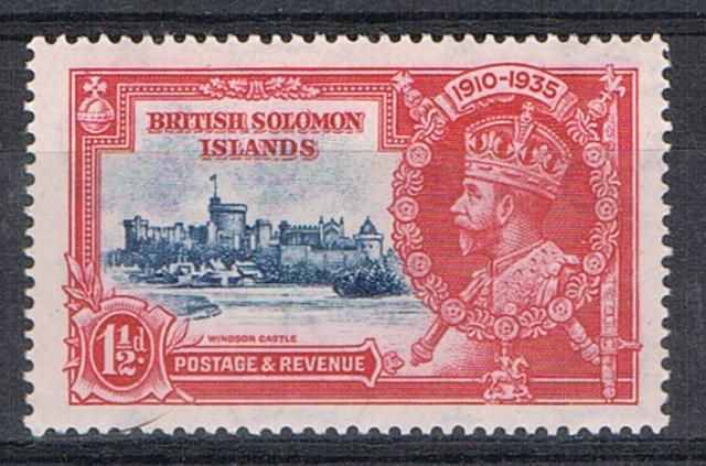 Image of British Solomon Islands/Solomon islands SG 53f VLMM British Commonwealth Stamp